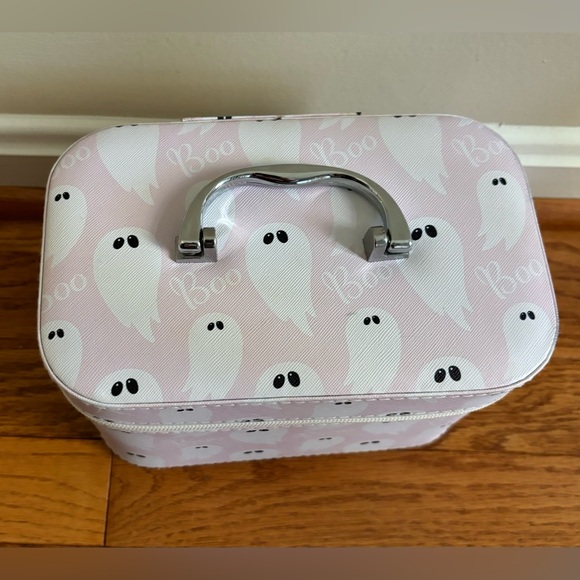 SHEIN Halloween Pink Ghost Makeup Vanity Mirror Cosmetic Bag Case - Picture 12 of 12